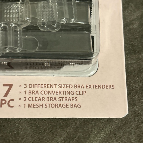 Sheer Simplicity Bra Extending Kit 7pc Black Extension, Convertible Clip Straps - Picture 6 of 16